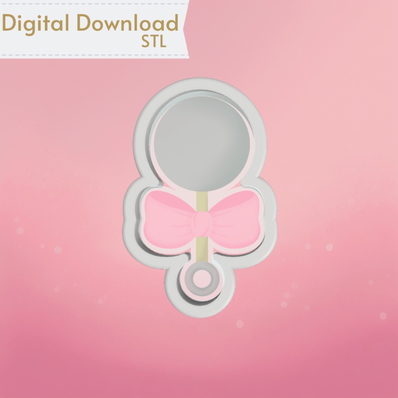 Baby Rattle Cookie Cutter STL