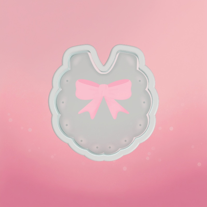 Baby Scalloped Bib Cookie Cutter