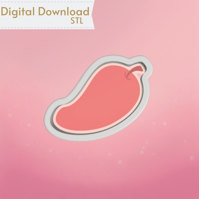 Chili Pepper Cookie Cutter STL