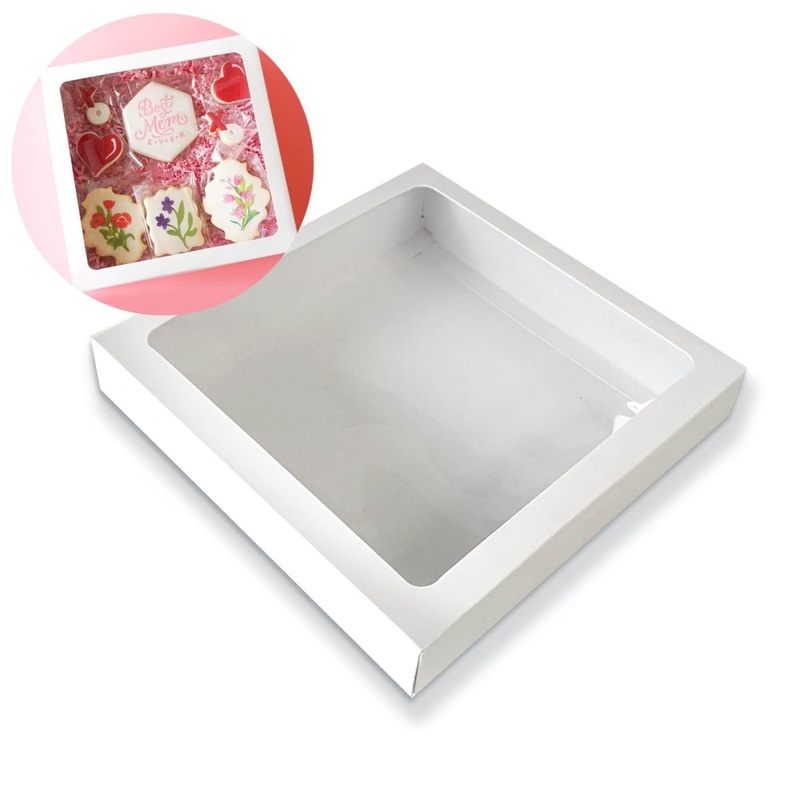 Cookie Box 10 x 10 x 2 'Hip to be Square'