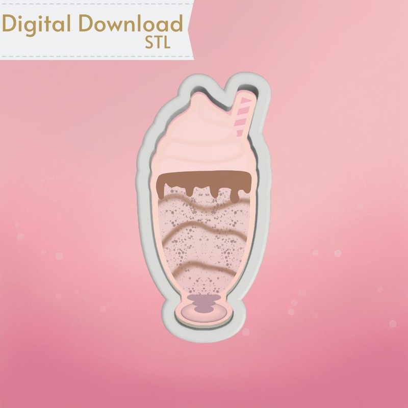 Milkshake Cookie Cutter STL