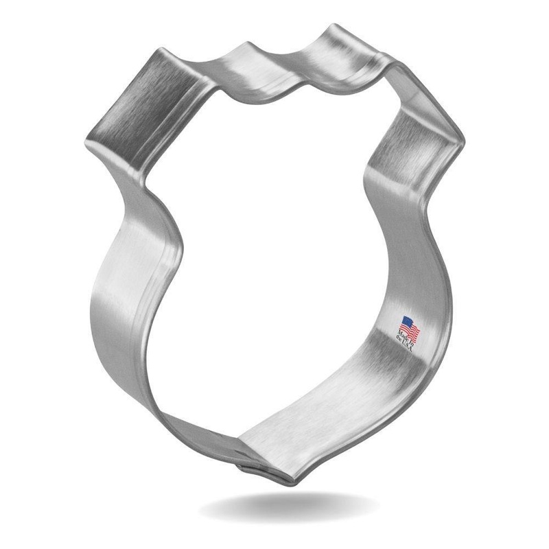 Mini Police Shield Cookie Cutter 1.75"