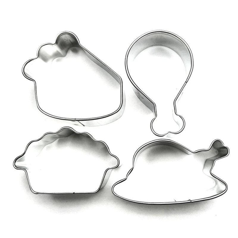 Mini Thanksgiving Food Cutters Set of 4