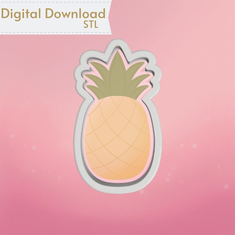 Pineapple Cookie Cutter STL