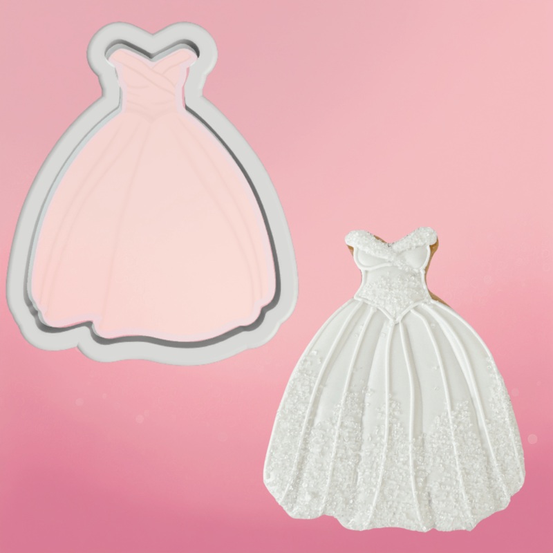 Princess Wedding Dress Cookie Cutter