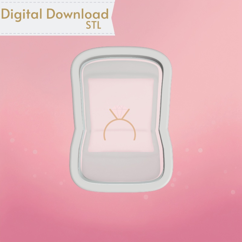 Ring Box Cookie Cutter STL