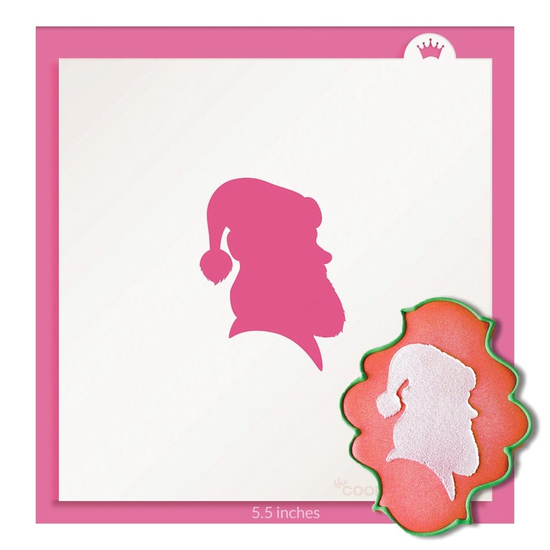 Santa Silhouette Stencil