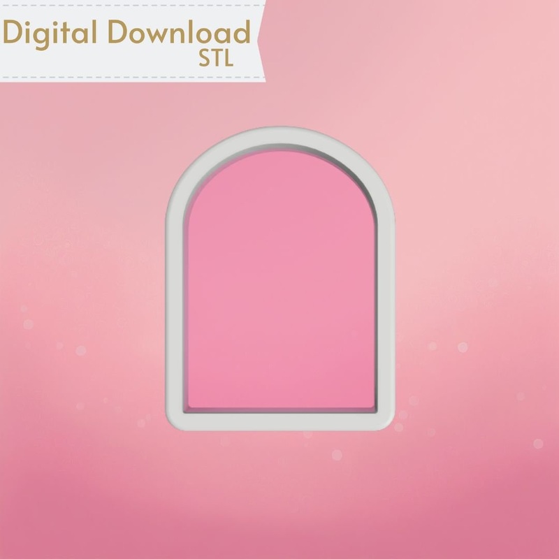Single Arch Plaque Cookie Cutter STL