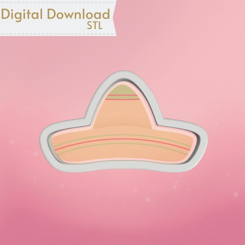 Sombrero Cookie Cutter STL