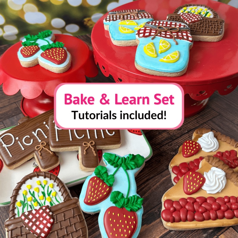 Strawberry Picnic - Cookie Set with Tutorials!