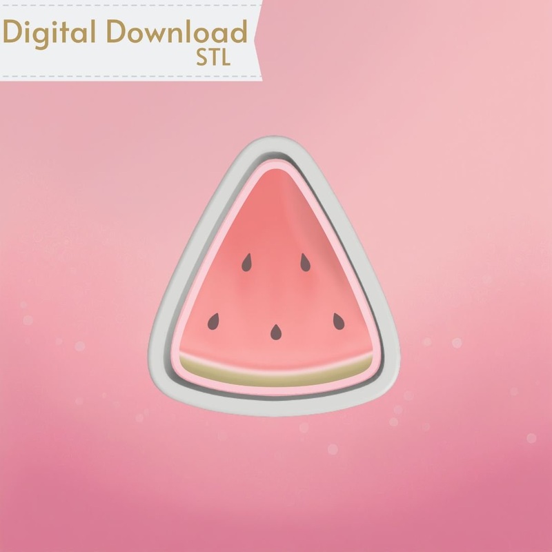 Watermelon Slice Cookie Cutter STL