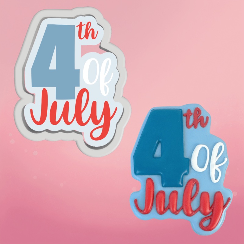 4th of July Plaque Cookie Cutter