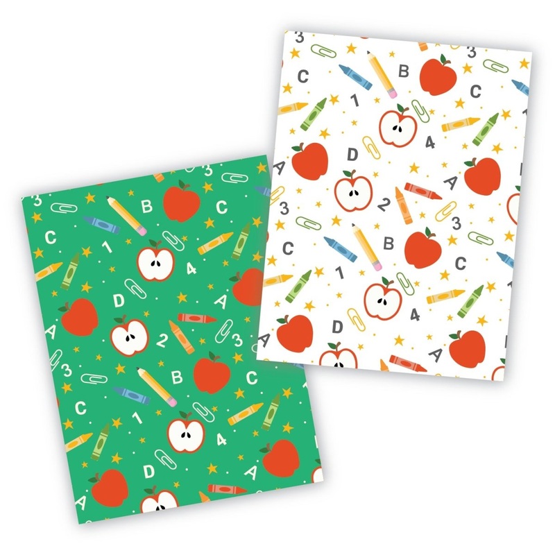 Apples Cookie Backer - Food Safe, Double Sided 3.75" x 5"