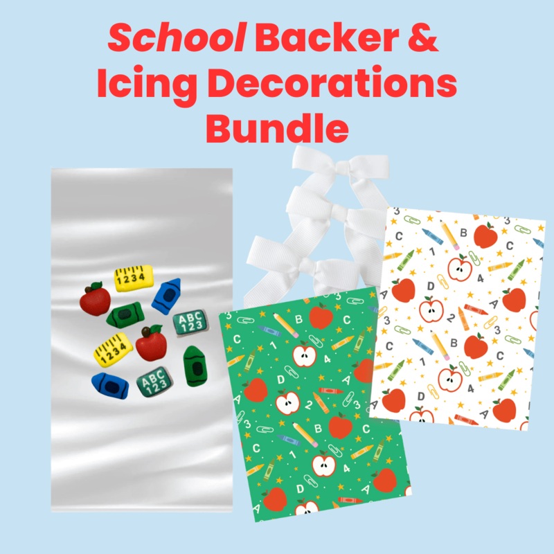 Bundle: School Cookie Packaging and Decorations bundle