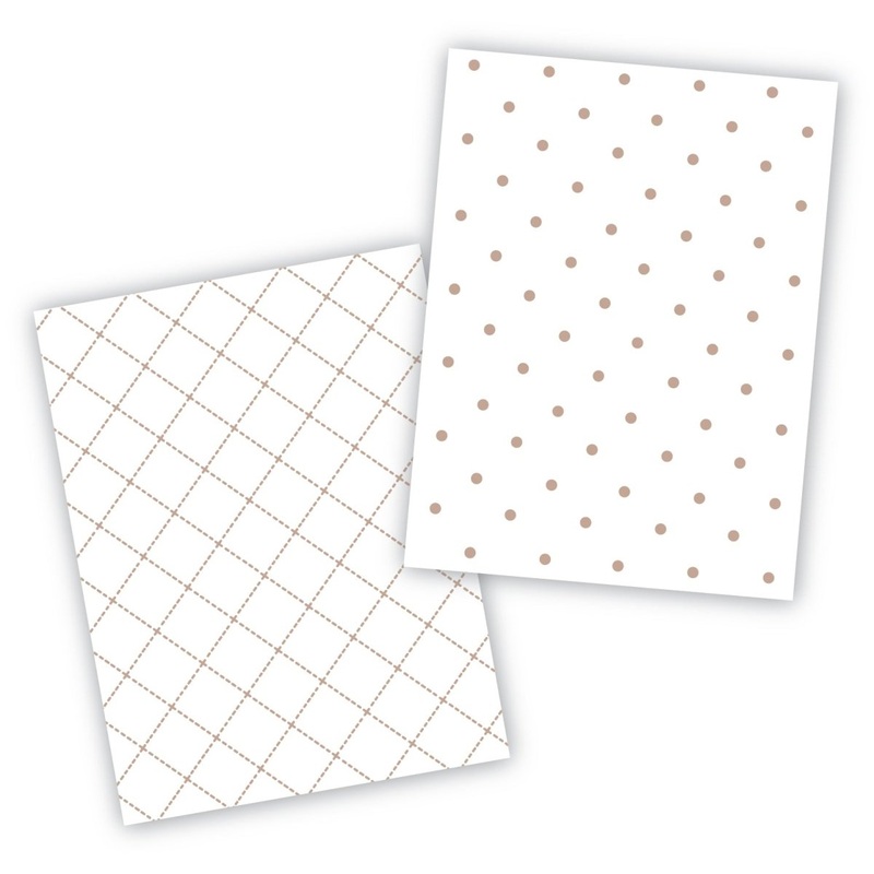 Crisscross and Dots Cookie Backer - Food Safe, Double Sided 3.75" x 5"