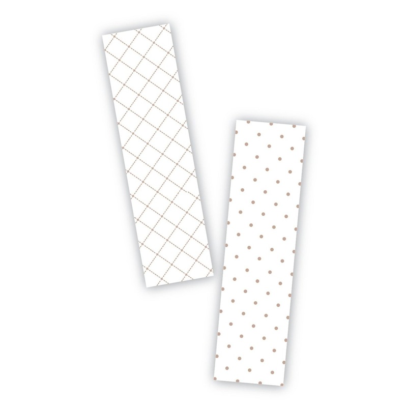 Crisscross and Dots Stick Cookie Backer - Food Safe, Double Sided 2" x 7.5"