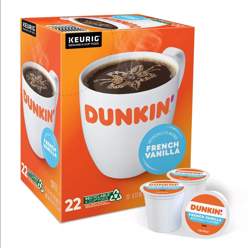 Dunkin' French Vanilla Coffee Keurig Pods 5000356418