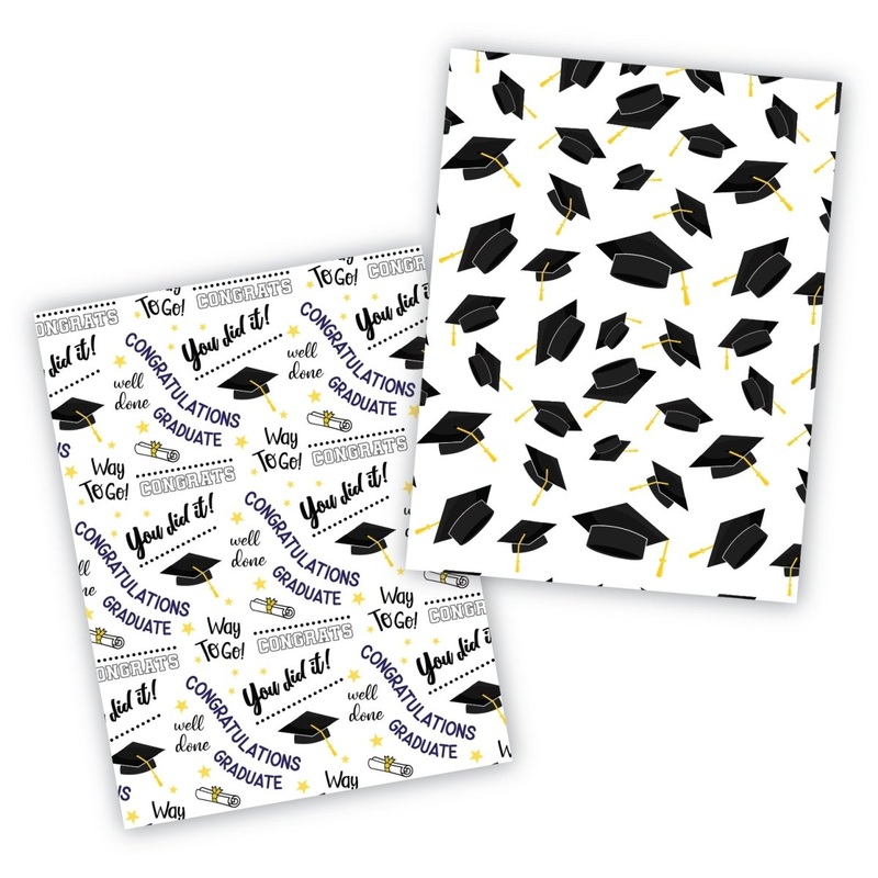 Grad Cookie Backer - Food Safe, Double Sided 3.75" x 5"