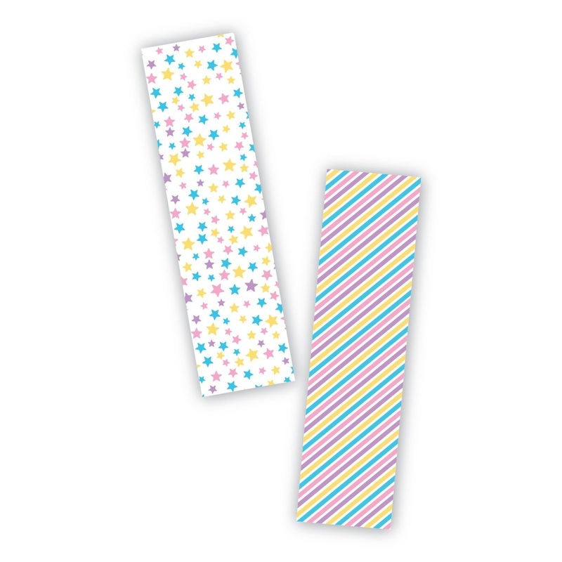 Magical Pastels Cookie Backer - Food Safe, Double Sided 2" x 7.5"