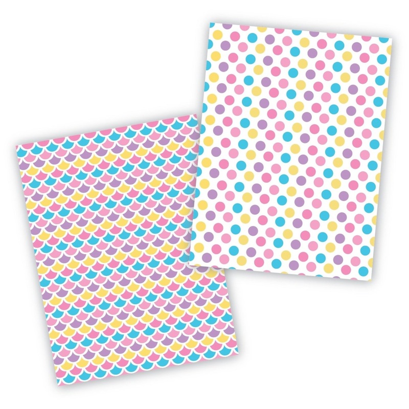 Mermaid Cookie Backer - Food Safe, Double Sided 3.75" x 5"