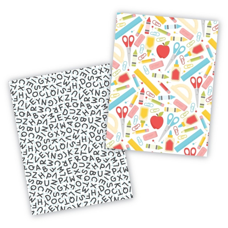 School 1 Cookie Backer - Food Safe, Double Sided 3.75" x 5"