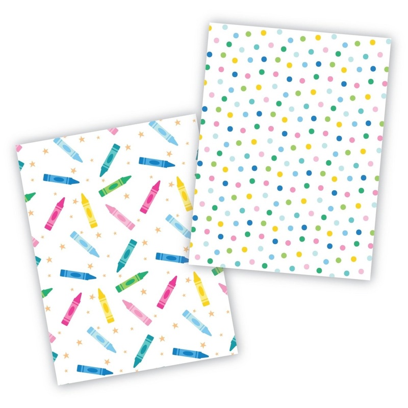 School 2 Cookie Backer - Food Safe, Double Sided 3.75" x 5"