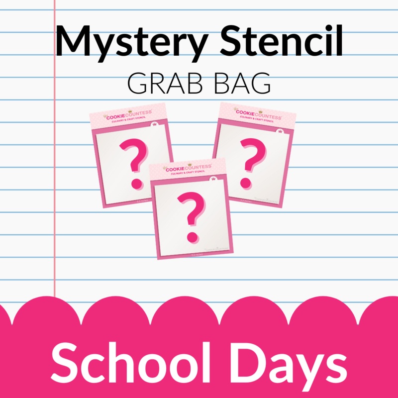 School Days Stencil Grab Bag ( 3 stencils)