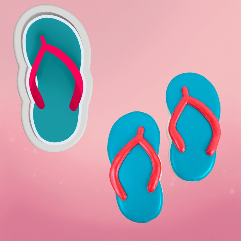 Single Flip Flop Cookie Cutter