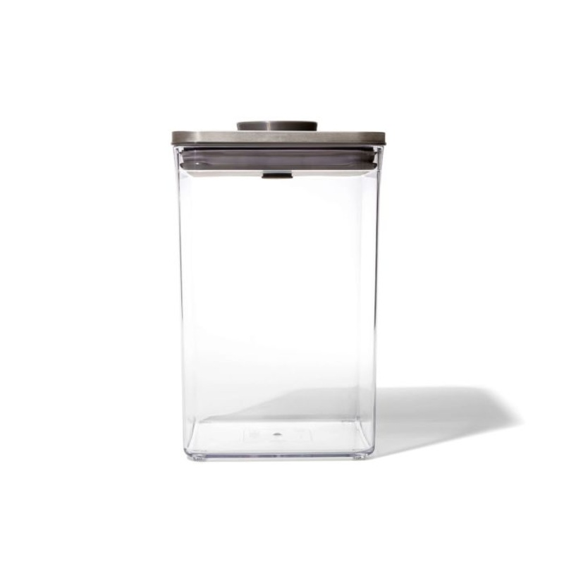 Steel Lid Clear POP Container- Big Square Medium 3118200 4.4 Quart