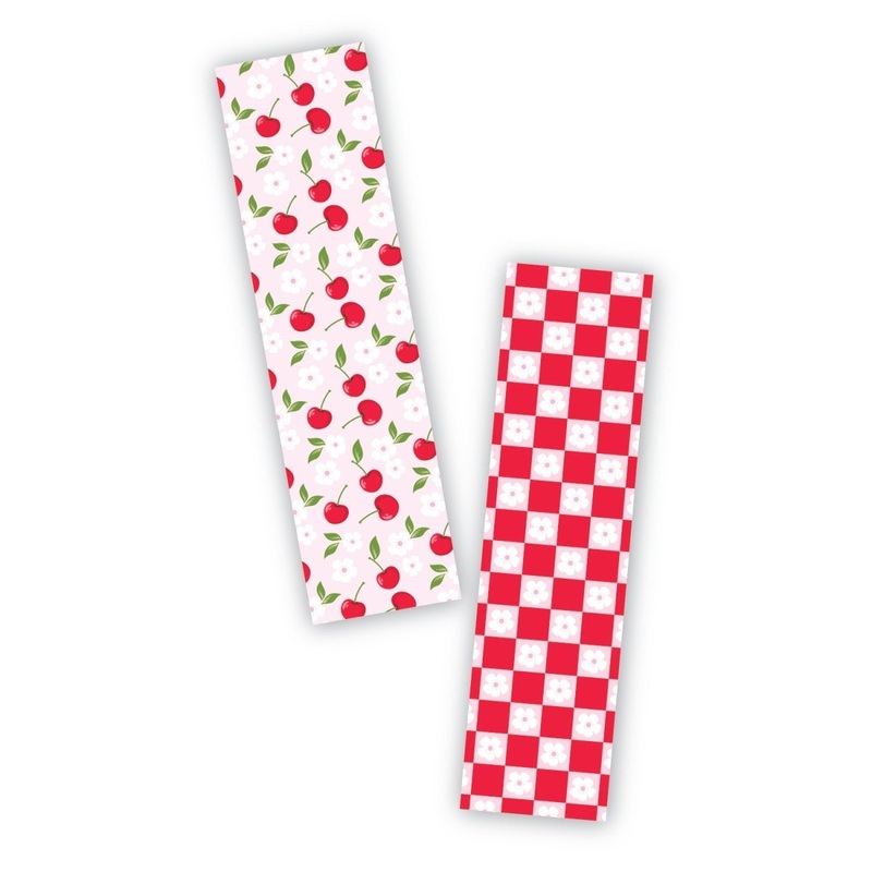 Sweet Cherries Cookie Backer - Food Safe, Double Sided 2" x 7.5"