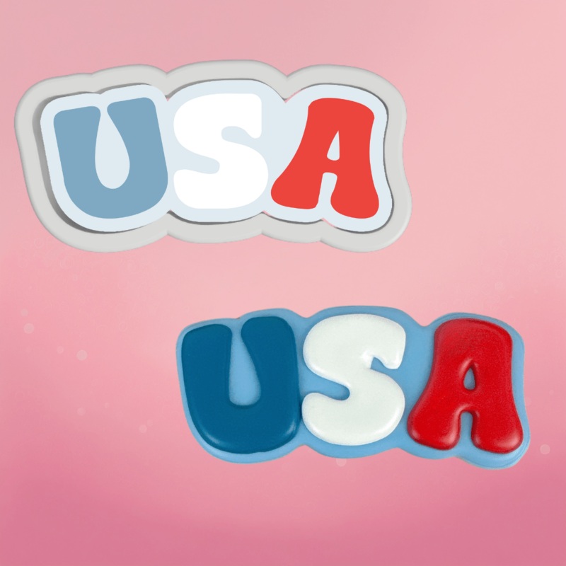 USA Plaque Cookie Cutter