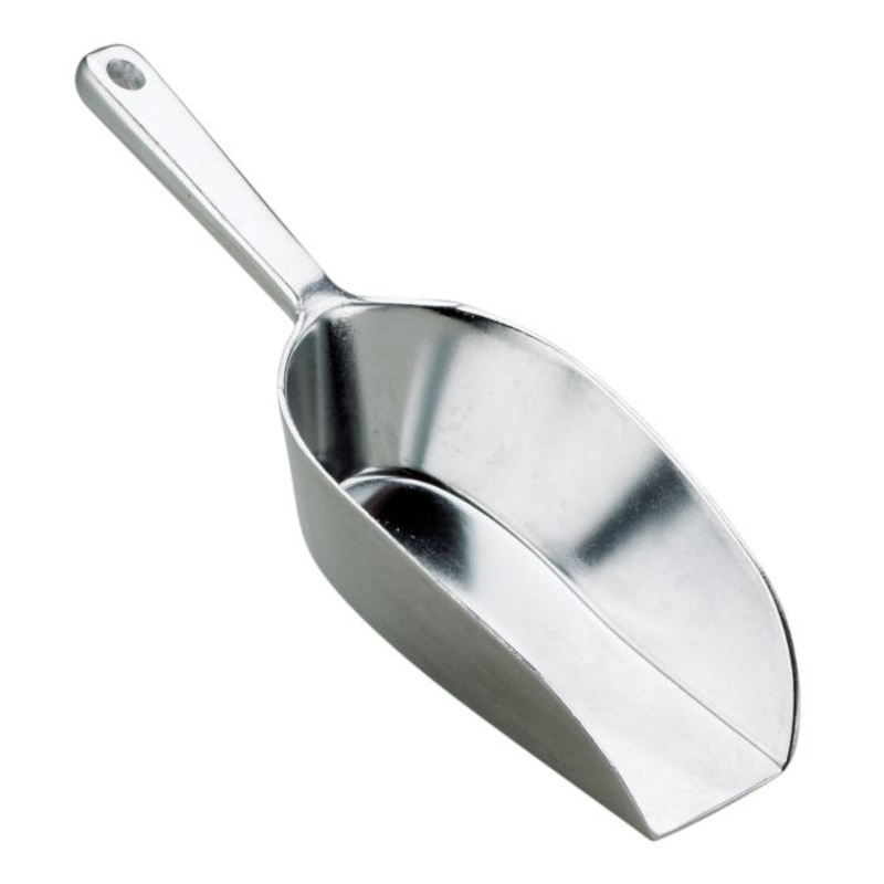 Flat Bottom Aluminum Scoop 30