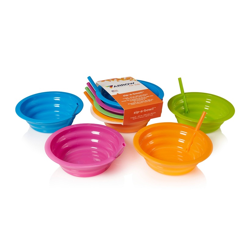 Sip-A-Bowl with Straw, 4 Pack 26544
