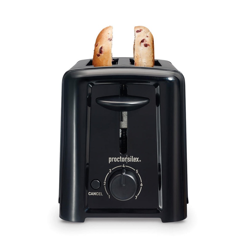 2-Slice Black Toaster 22624