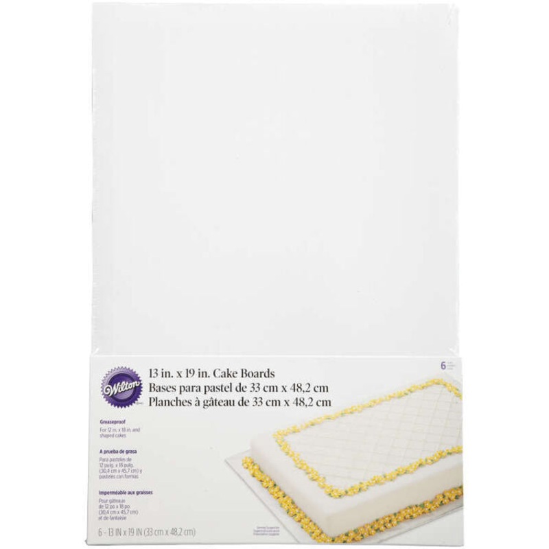 Cardboard Cake Boards 13 x 19-inch 5-count 2104-552
