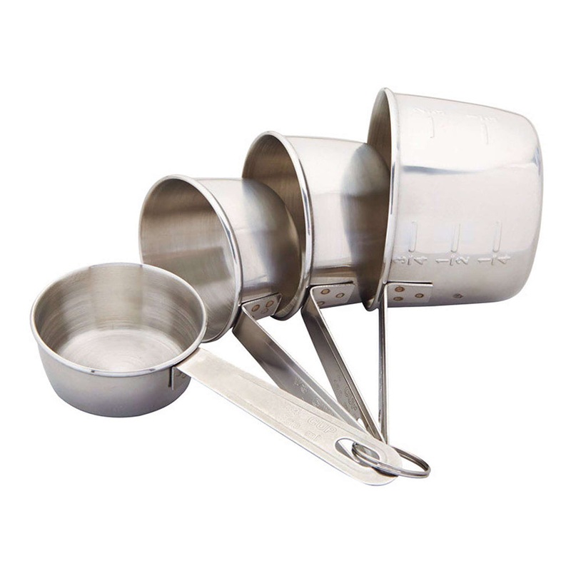 4-Piece Stainless Steel Measuring Cups 19850