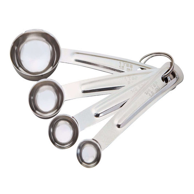 4-Piece Stainless Steel Measuring Spoons 19875