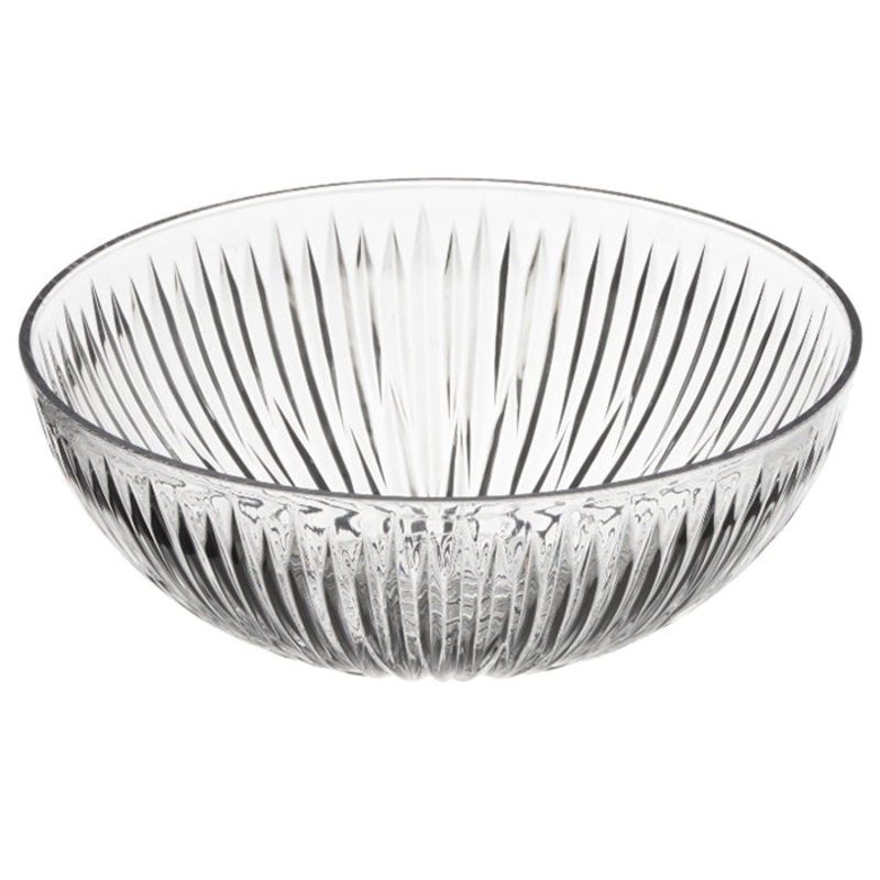 Clear Plastic Contemporary Starburst Bowls