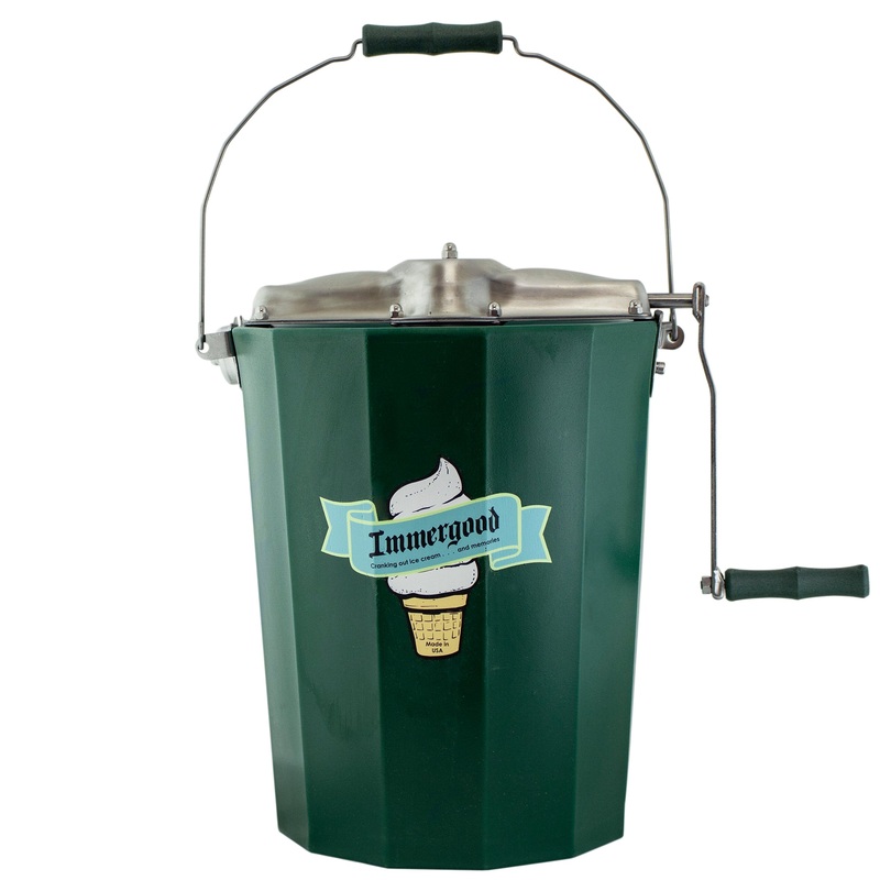 Hand Cranked Super-Insulated Triple-Motion Ice Freezer 6-quart 1006 IG6H-SS