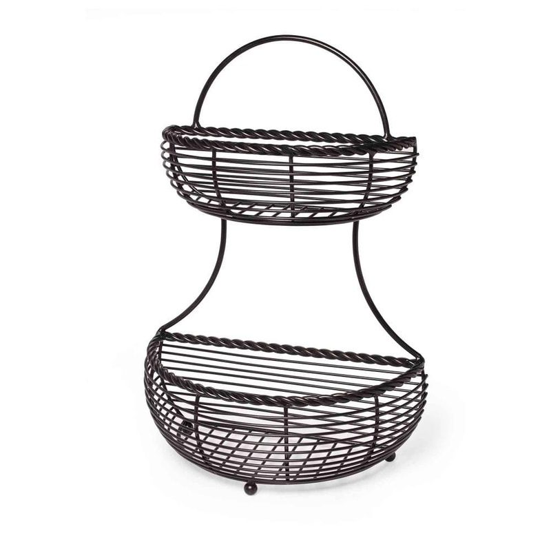 Rope 2 Tier Countertop Storage Basket 5153170