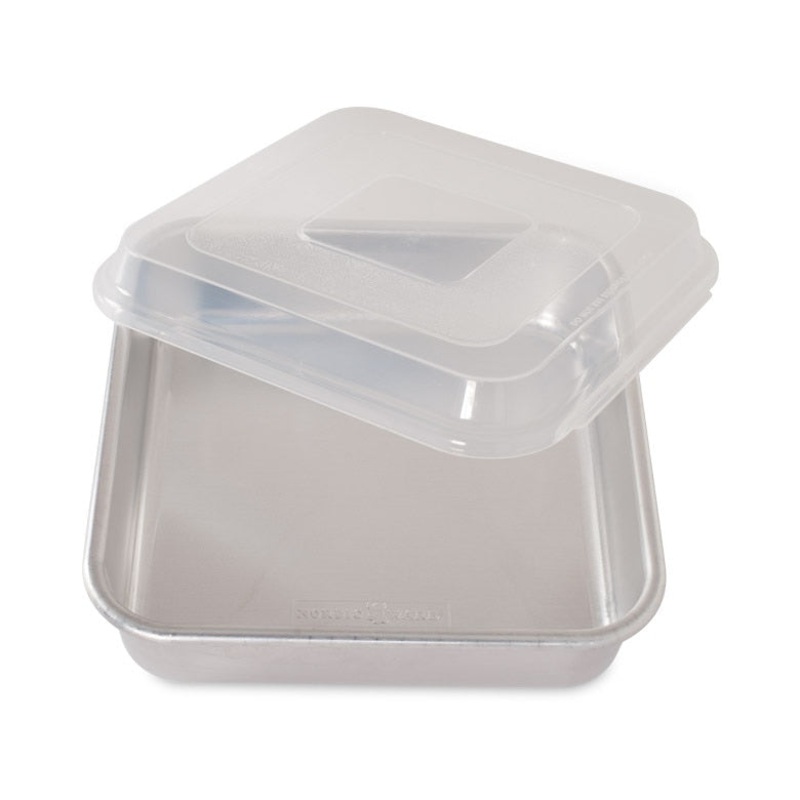 Naturals 9-Inch Square Cake Pan with Lid 45803