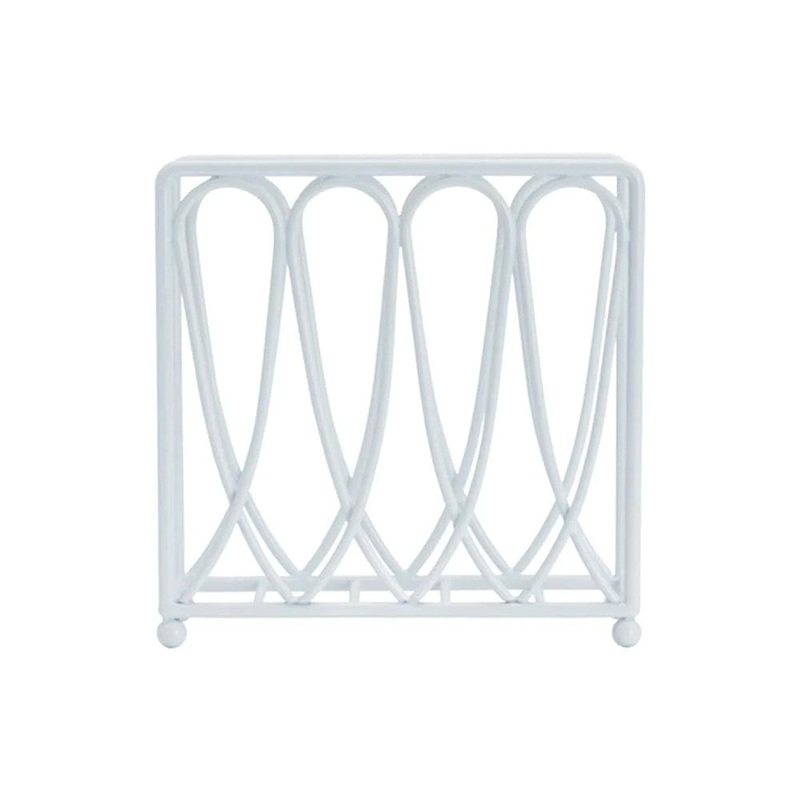 Victorian Loop White Wire Napkin Holder 5246372