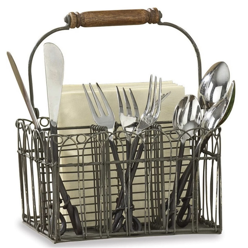 Vintage Flatware Napkin Caddy 23-253