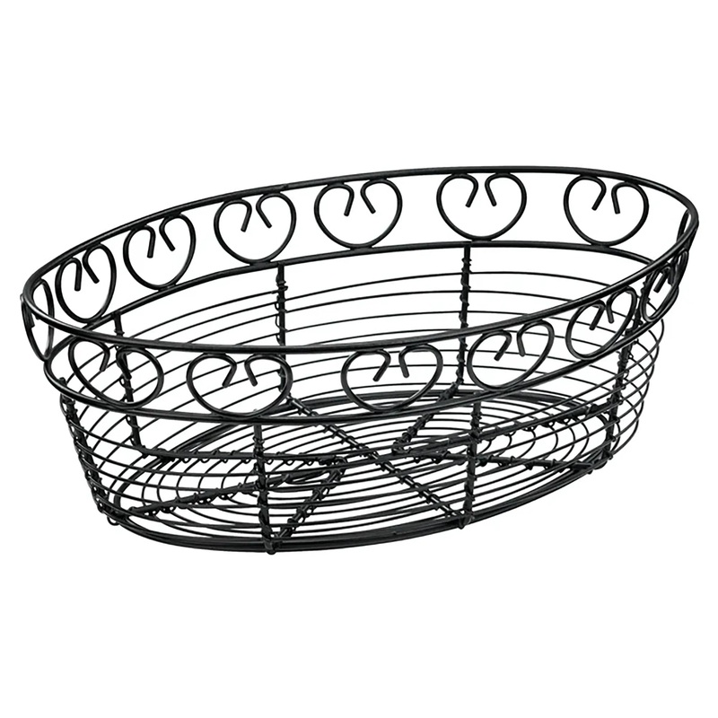 Winco 10" Oval Wire Serving Basket