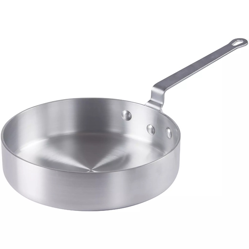 Winco AXST Series Super Aluminum Saut Pan, 4mm Thick - Various Sizes