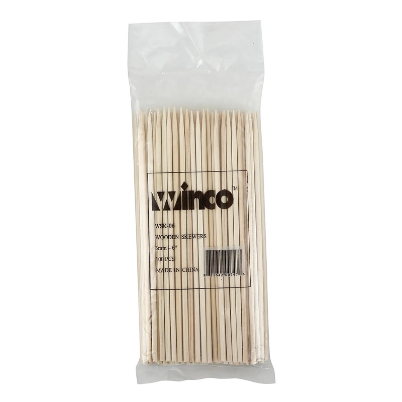 Winco Bamboo Skewers (Bag of 100) - Various Sizes