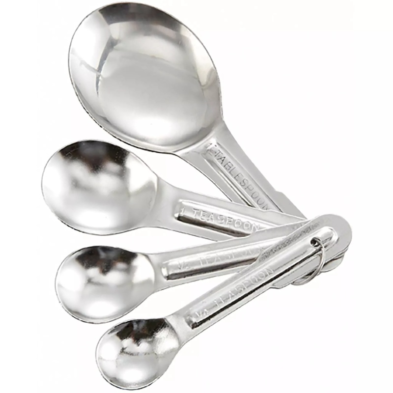 Winco Stainless Steel Economy Measuring Spoon Set (Set of 4)