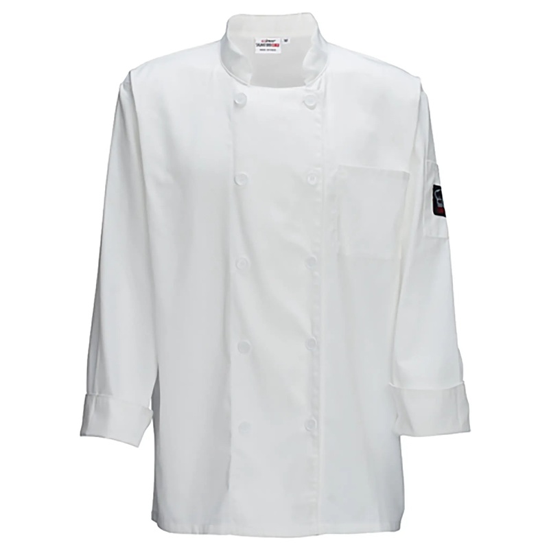 Winco White Universal Fit Chef Jacket - Various Sizes
