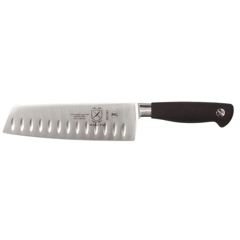 Mercer Culinary Genesis 7" Nakiri Knife, Granton Edge