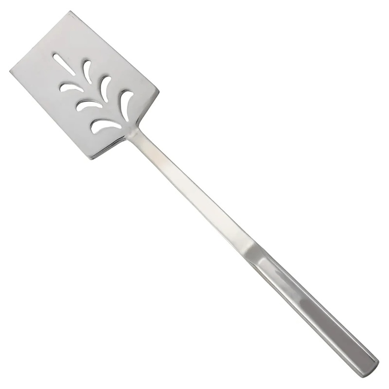 Winco 14" Stainless Steel Perforated Turner with Hollow Handle